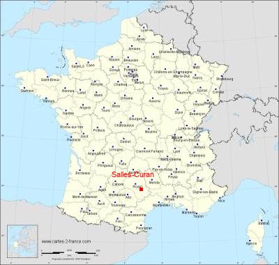 Carte de Salles-Curan