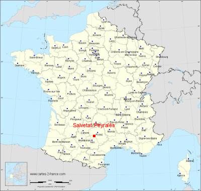 Carte de Salvetat-Peyralès