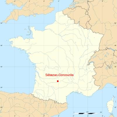 Fond de carte avec Sébazac-Concourès