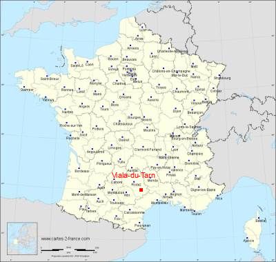 Carte de Viala-du-Tarn