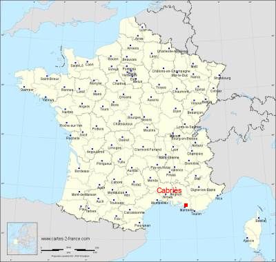 Carte de Cabriès