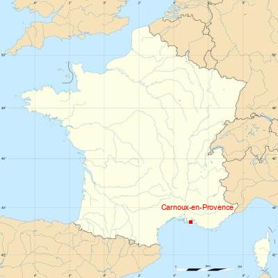Fond de carte avec Carnoux-en-Provence