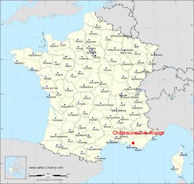 Carte de Châteauneuf-le-Rouge