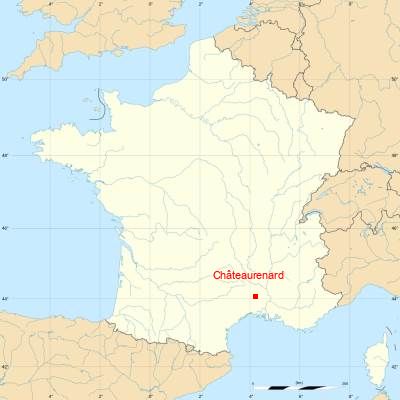 Fond de carte avec Châteaurenard