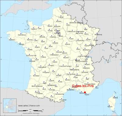 Carte de Cuges-les-Pins