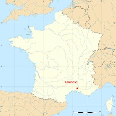 Fond de carte avec Lambesc