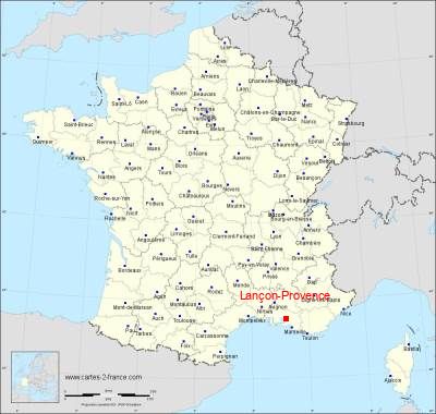 Carte de Lançon-Provence