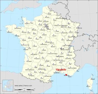 Carte de Marseille
