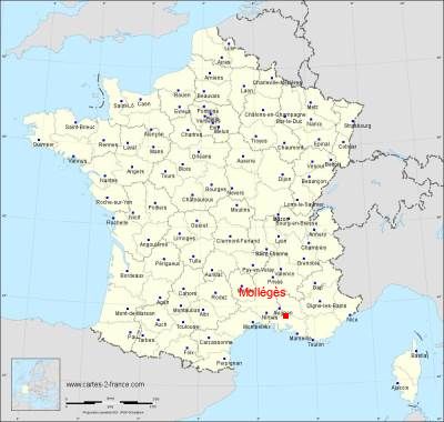 Carte de Mollégès