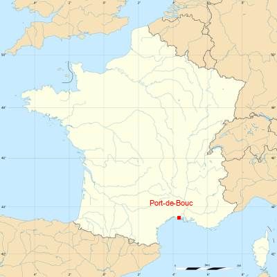 Fond de carte avec Port-de-Bouc