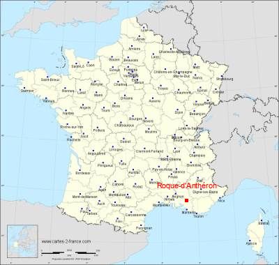 Carte de Roque-d'Anthéron
