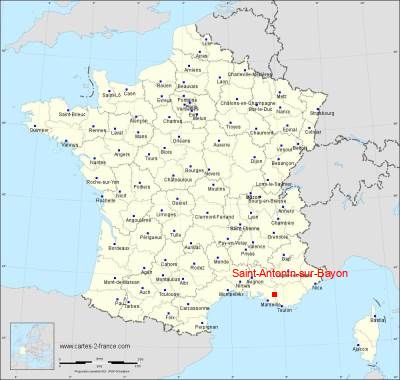 Carte de Saint-Antonin-sur-Bayon
