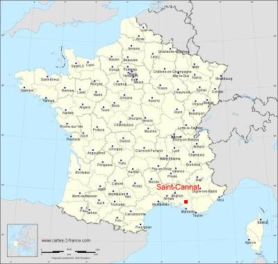 Carte de Saint-Cannat