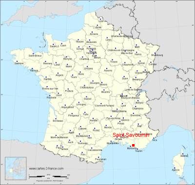 Carte de Saint-Savournin