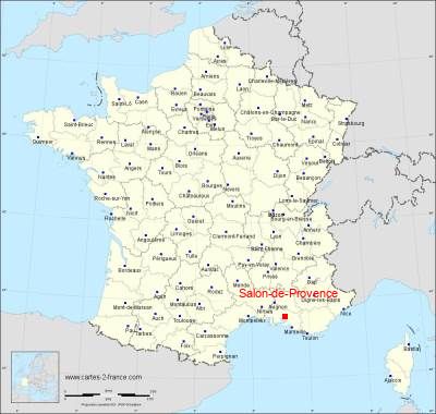 Carte de Salon-de-Provence