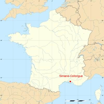 Fond de carte avec Simiane-Collongue