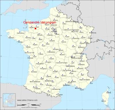 Carte de Campandré-Valcongrain