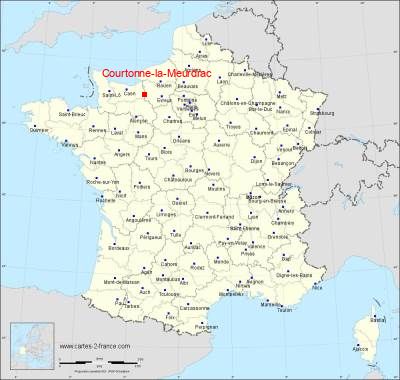 Carte de Courtonne-la-Meurdrac