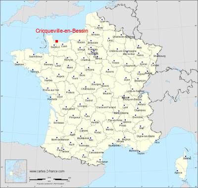 Carte de Cricqueville-en-Bessin