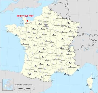 Carte de Isigny-sur-Mer