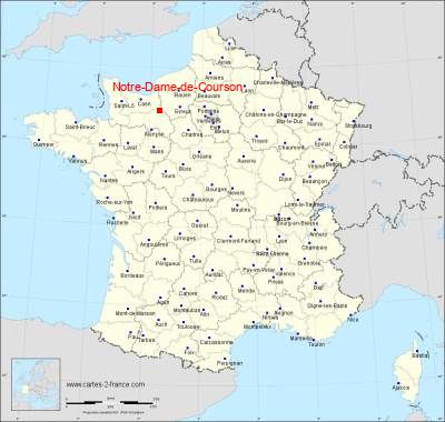 Carte de Notre-Dame-de-Courson