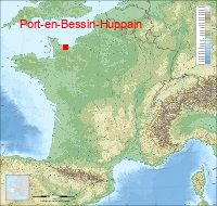 localisation mairie de Port-en-Bessin-Huppain