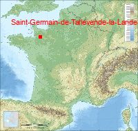 localisation mairie de Saint-Germain-de-Tallevende-la-Lande-Vaumont