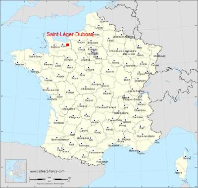 Carte de Saint-Léger-Dubosq