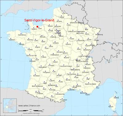 Carte de Saint-Vigor-le-Grand