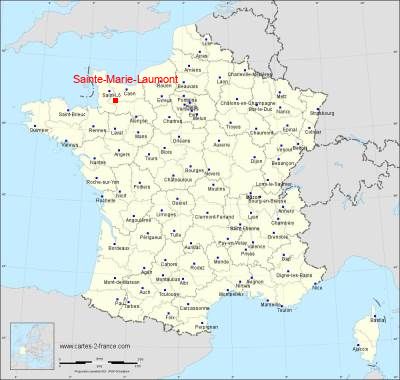 Carte de Sainte-Marie-Laumont