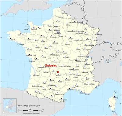 Carte de Brageac