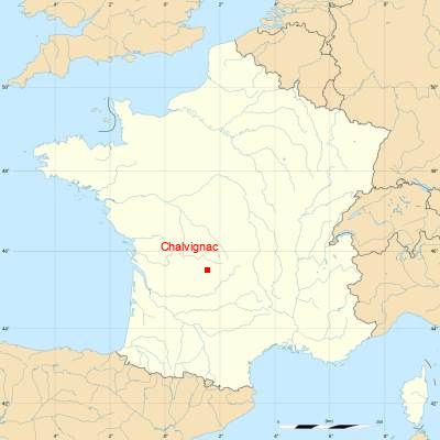 Fond de carte avec Chalvignac