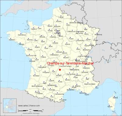 Carte de Champs-sur-Tarentaine-Marchal