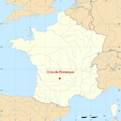 Fond de carte avec Cros-de-Ronesque