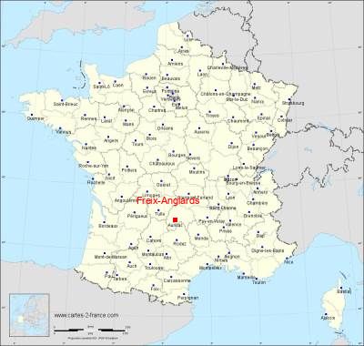 Carte de Freix-Anglards