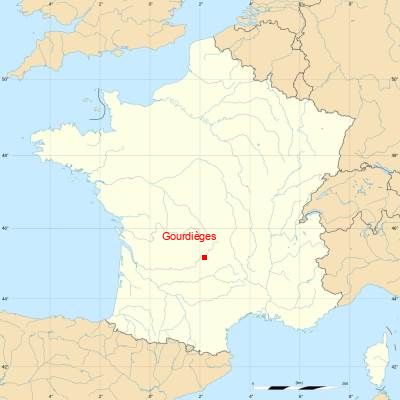 Fond de carte avec Gourdièges
