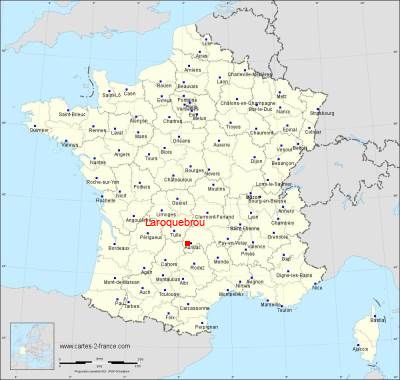 Carte de Laroquebrou