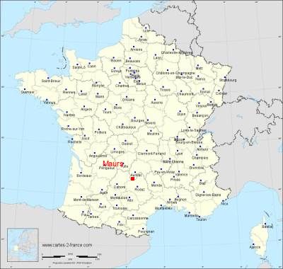 Carte de Maurs