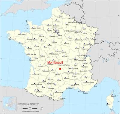 Carte de Montboudif