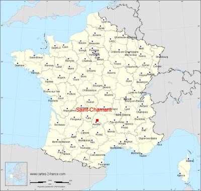 Carte de Saint-Chamant