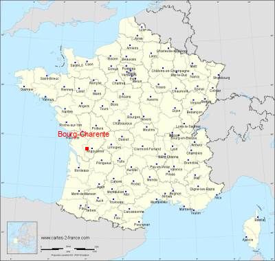 Carte de Bourg-Charente
