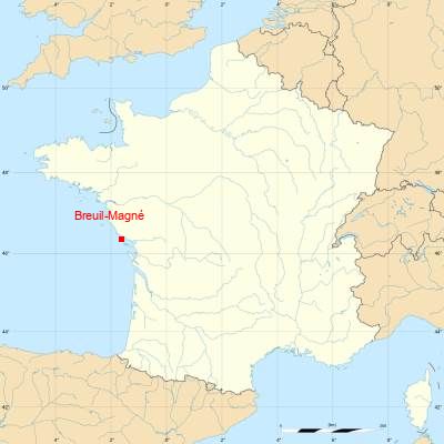 Fond de carte avec Breuil-Magné
