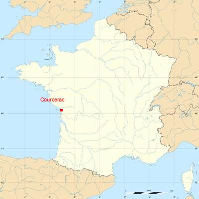 Fond de carte avec Courcerac