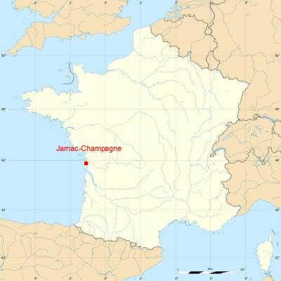 Fond de carte avec Jarnac-Champagne