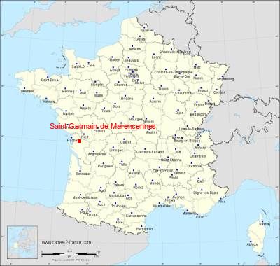 Carte de Saint-Germain-de-Marencennes
