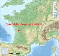 localisation mairie de Saint-Mandé-sur-Brédoire