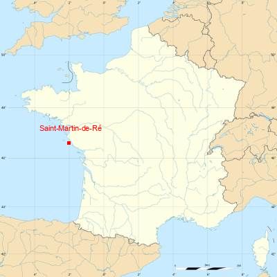 Fond de carte avec Saint-Martin-de-Ré