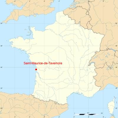 Fond de carte avec Saint-Maurice-de-Tavernole