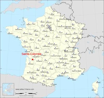 Carte de Sainte-Colombe