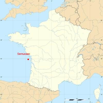 Fond de carte avec Semussac